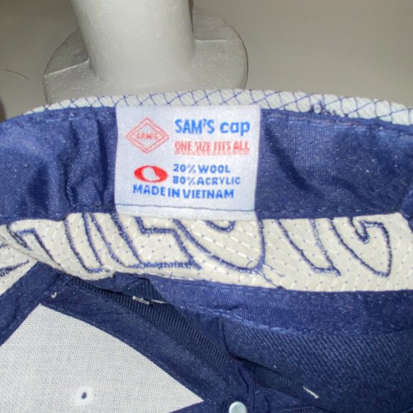 NEW Adult Las Vegas Embroidered Baseball Cap Grey and Navy Blue - Picture 6 of 6